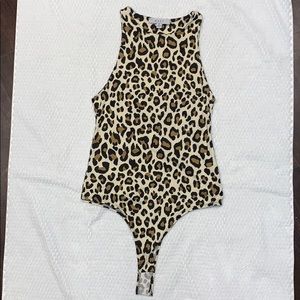 NWT Gaze animal print bodysuit